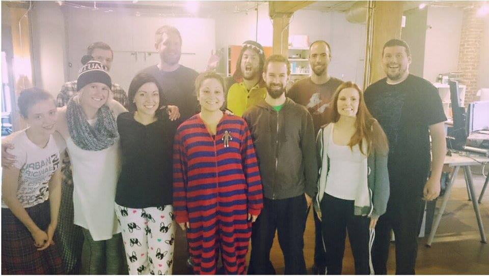 Pajama day at work