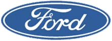 Ford logo in blue and white.